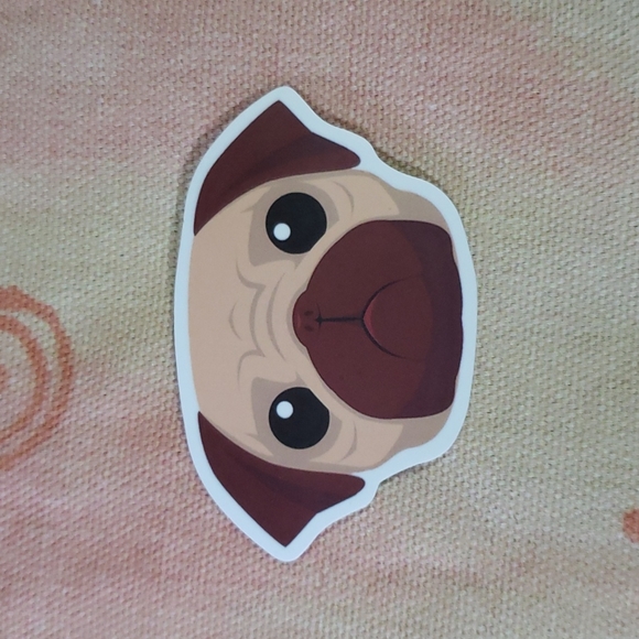 (B) Pug Dog Sticker Doggie Dog Mom Puppy - Picture 3 of 3